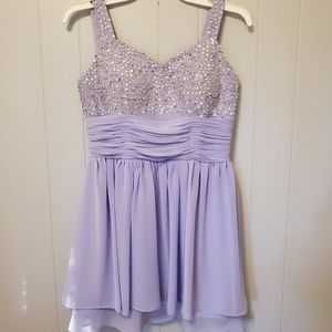 LightInTheBox | Lilac Sequined Chiffon Short Dress